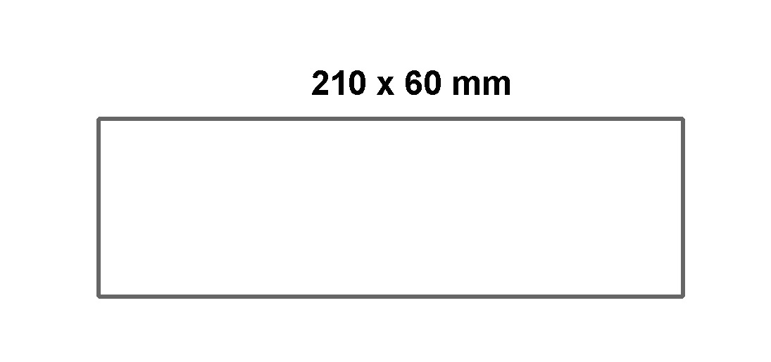 Papier-Etiketten für Euro-Stapelkästen 60 x 210 mm (H x B), weiß