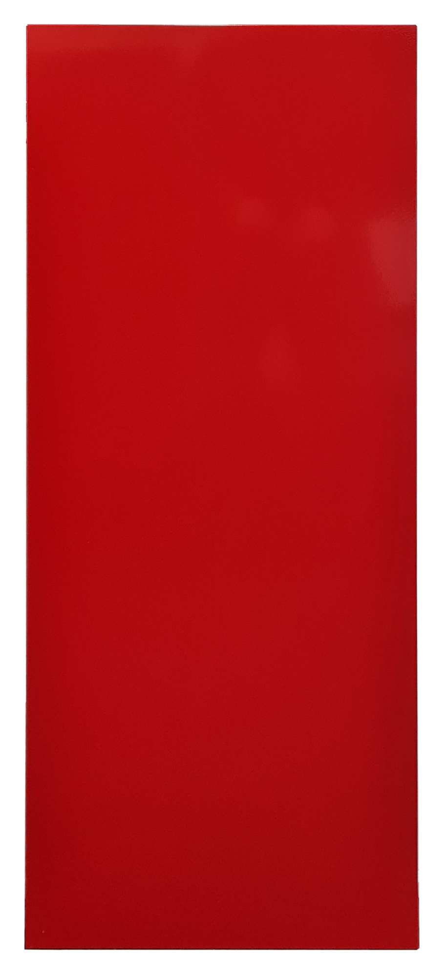 Vollblech-Seitenblende, 90 x 1000 x 300 mm (H x T), RAL 3000 feuerrot