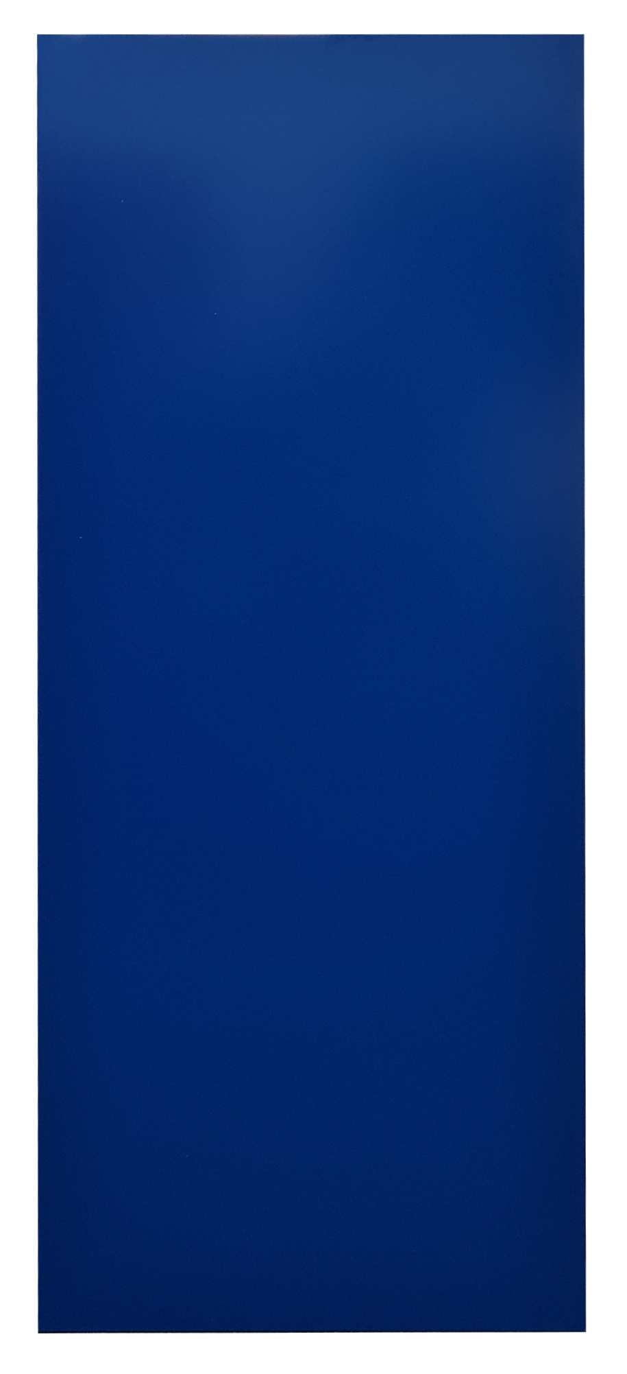 Vollblech-Seitenblende, 90 x 1000 x 400 mm (H x T), RAL 5010 enzianblau