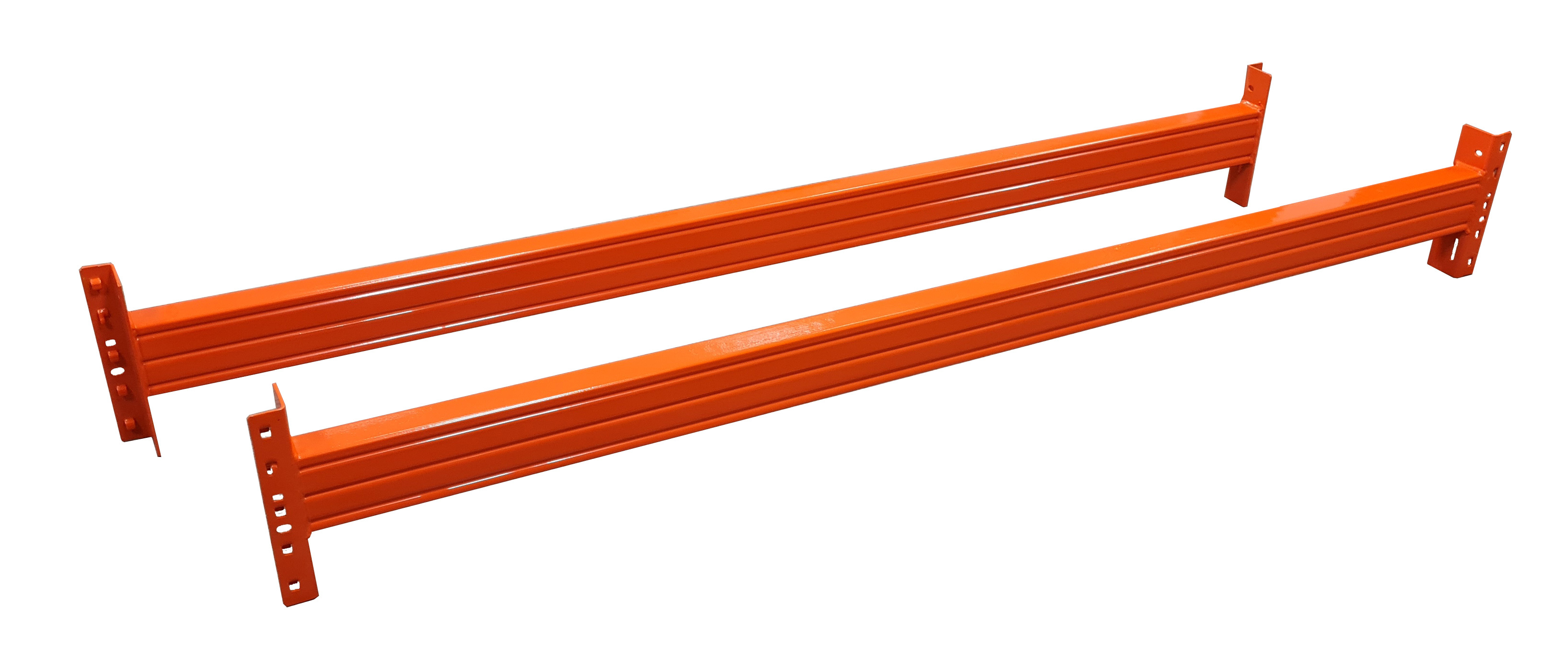 Palettenregal-Holmpaar 1.825 mm, LNS-DUO 100x50x1,5 mm (HxBxT), Belastbarkeit 2.082 kg / Holmpaar, orange