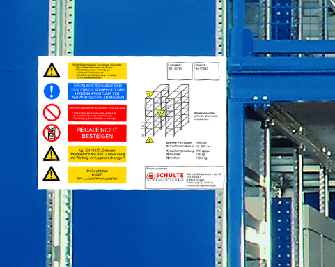 Regalbeschilderung DIN A4